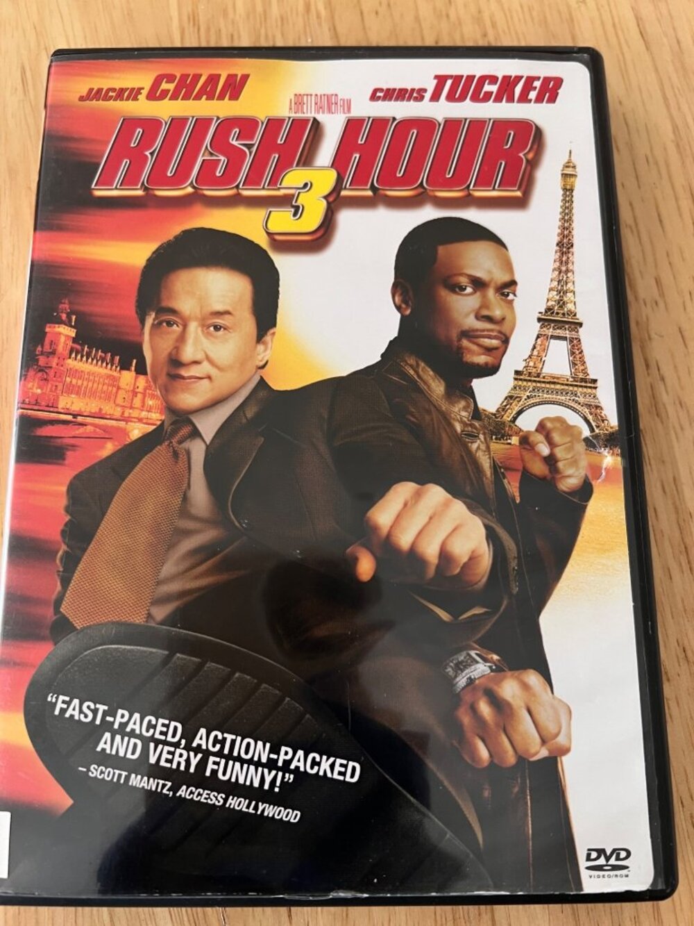 Rush Hour 3 2007 Movie DVD Action Jackie Chan Chris Tucker Comedy Pre-Owned